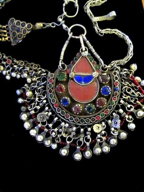 Big Aghan Hazara Ornate Tribal Jewelry Vintage Fore Head Dress