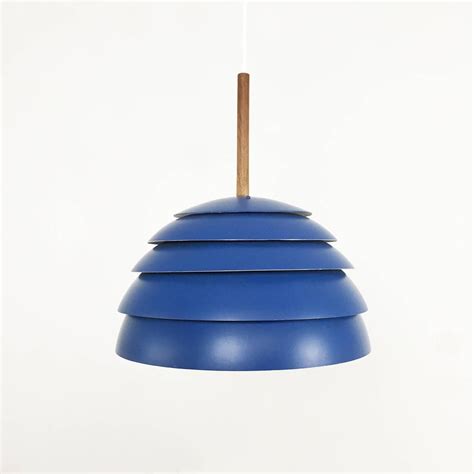 Original 1960s Blue Pendant Light By Hans Agne Jakobsson Markaryd