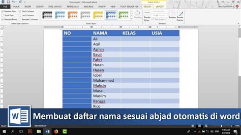 Try it and lets know the result. Cara membuat daftar nama sesuai abjad otomatis di word ...