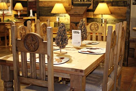 That's the inspiration behind the cotton blossom area rug. Texas Star Dining Set (With images) | Dining table, Rustic ...