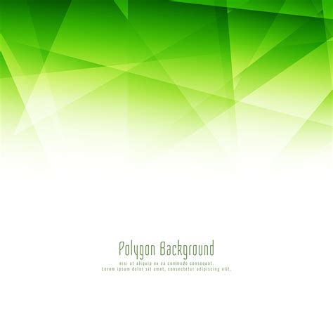 Abstract Stylish Green Polygon Design Elegant Background 253371 Vector