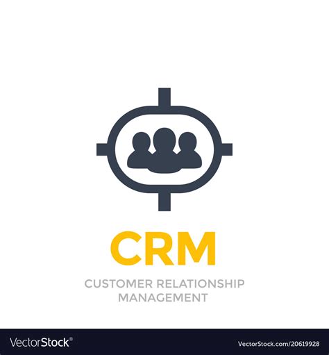 Crm Customer Relationship Management Icon Vector Image
