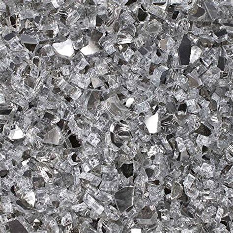 Celestial Fire Glass High Luster 1 2 Reflective Tempered Fire Glass In Diamond Starlight 10