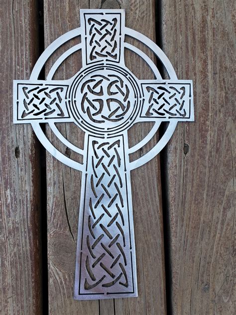 Irish Celtic Cross Metal Wall Hanging Etsy
