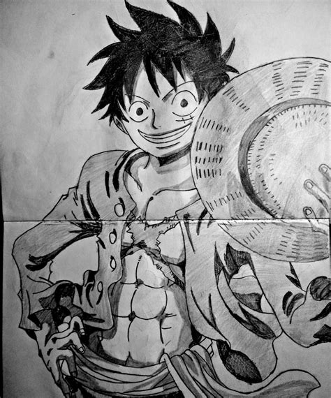 Speed Drawing Anime Monkey D Luffy One Piece Drawings Luffy Anime