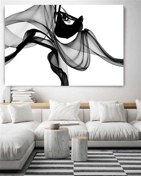 Black And White Minimalist Art Abstract Art Black White Giclee Black