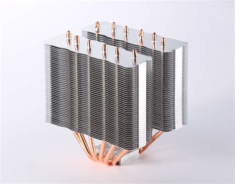 High Efficient Computer Cpu Heatsink Copper Pipe Heat Sink With Skiving Fin