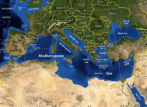 Filemediterranean Sea Political Map Ensvg Wikipedia The Free