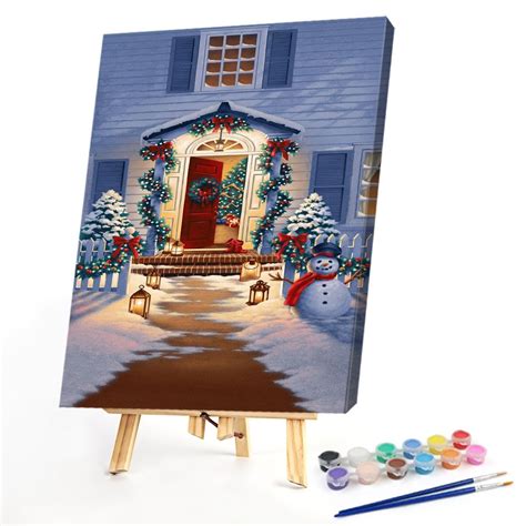 Diy Painting By Numbers Kit Christmas 4050 Cm