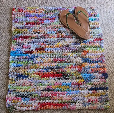 Pieceful Crochet Rag Rug