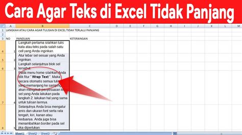 Cara Agar Tulisan Di Excel Tidak Memanjang Youtube