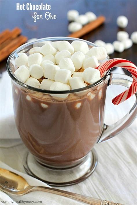 Hot Chocolate For One Yummy Healthy Easy