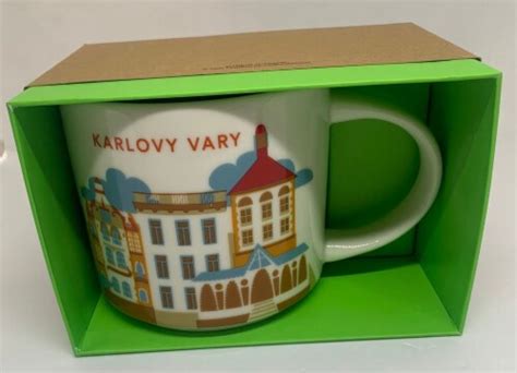 Starbucks You Are Here Collection Karlovy Vary Ceramic Coffee Mug New