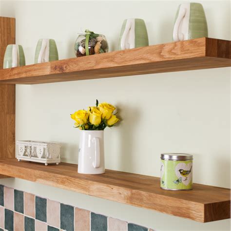 Oak Floating Shelf 300mm X 200mm X 30mm Oak Shelf And Floating Solid Oak