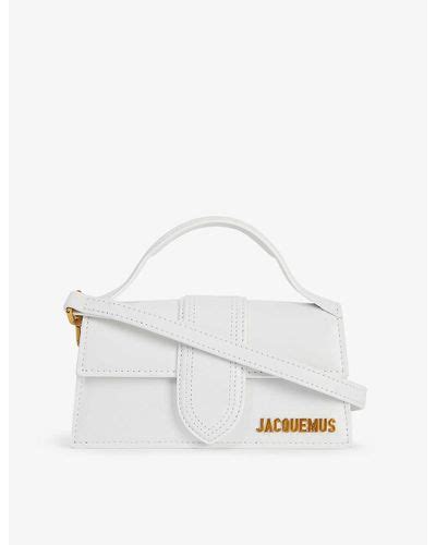 Jacquemus Le Bambino Leather Top Handle Bag In White Lyst