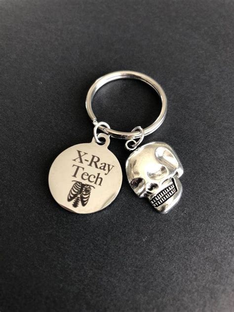 Xray Tech T Xray Tech Keychain Skull Radiology Graduation Etsy