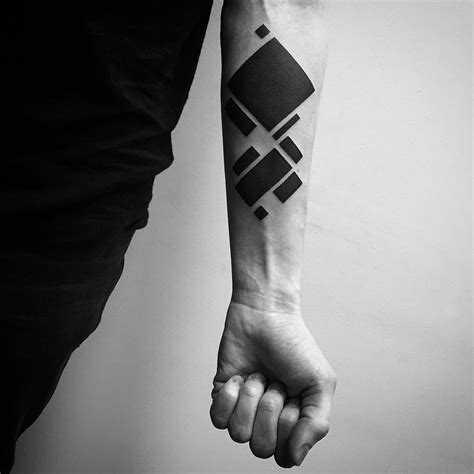 Forearm Blackwork Tattoo Geometry Best Tattoo Ideas Gallery Diseño