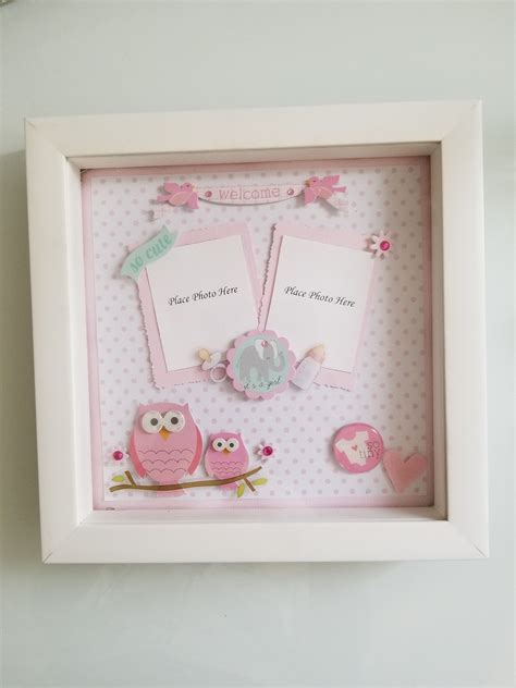 It's a Girl - Light Up LED Shadow Box Picture Frame