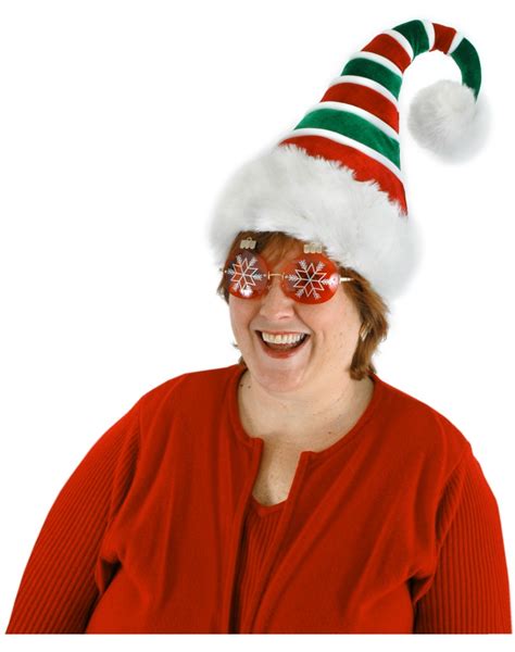 Ridged Santa Hat Funny Christmas Hats