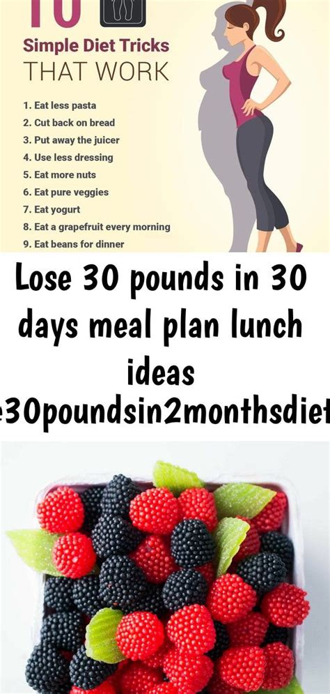 Lose 30 Pounds In 30 Days Meal Plan Lunch Ideas