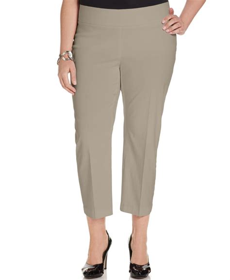 alfani plus size tummy control capri pants created for macy s macy s