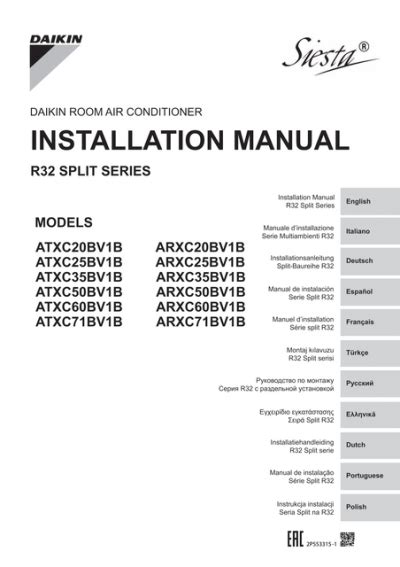 ATXC B ARXC B 2P553315 1 Installation Manual
