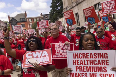 Nj Public Workers Rally Against Rising Health Care Costs Bloomberg
