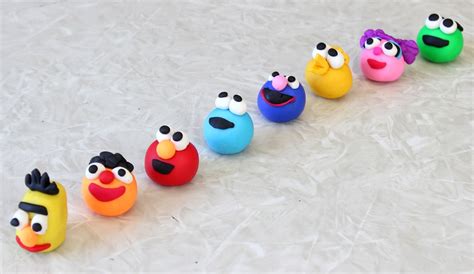 Sesame Street Characters Using Polymer Clay Gluesticks Blog