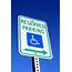 Reserved Wheelchair Parking Sign With Arrow Picture  Free Photograph