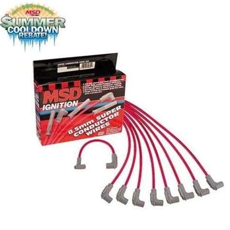 purchase new msd 31599 sbc chevy 8 5mm plug wires socket style cap under headers in lincoln