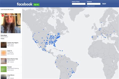 Facebooks New Live Video Map Lets You Drop In On Strangers Around The