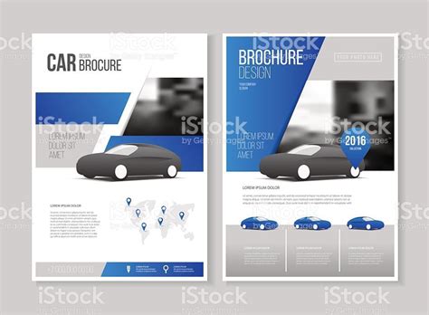 Car Brochure Auto Leaflet Brochure Flyer Template A4 Size Design