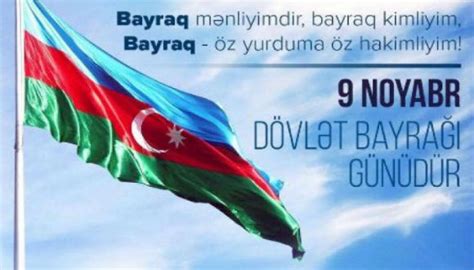 9 noyabr Azərbaycan Respublikasının Dövlət bayrağı günüdür Gəncə