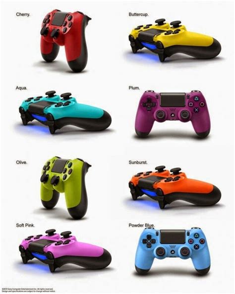 Dualshock 4 Controller In Every Colour Of The Rainbow For The Ps4