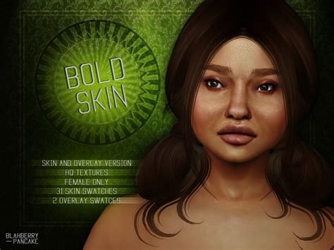 Bold Skin And Overlay At Blahberry Pancake Sims 4 Updates