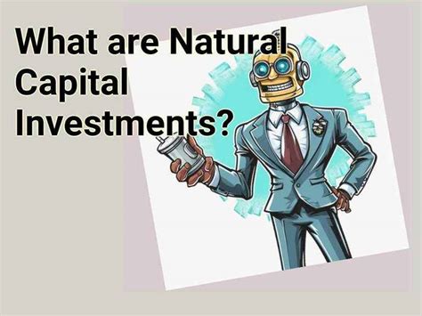 What Are Natural Capital Investments Financegovcapital