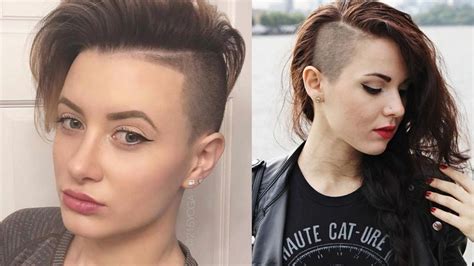 Sidecut Haircut - Side Shave Hair | Side Cut Hairstyles for Women/Girls ...