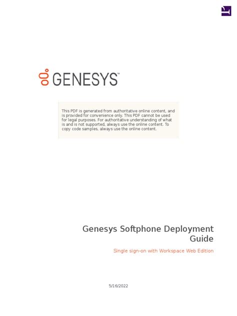 Genesys Softphone Deployment Pdf Internet And Web World Wide Web