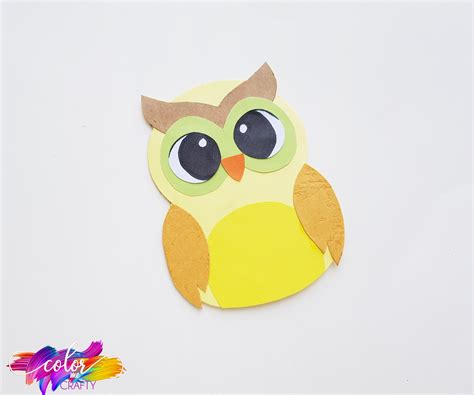 How To Make An Adorable Paper Owl Color Me Crafty