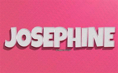 Download Wallpapers Josephine Pink Lines Background Wallpapers With Names Josephine Name