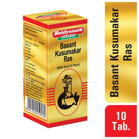 Baidyanath Vasant Kusumakar Ras 10 Tablets Baidyanath Nagpur