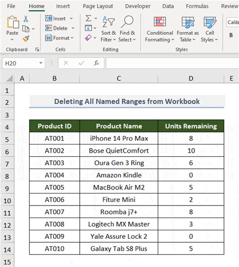 Excel VBA To Delete Named Range Suitable Examples