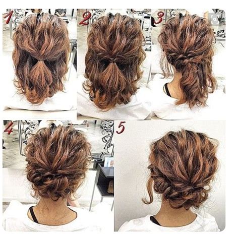 Perfectly Messy Updo Simple Prom Hair Short Hair Updo