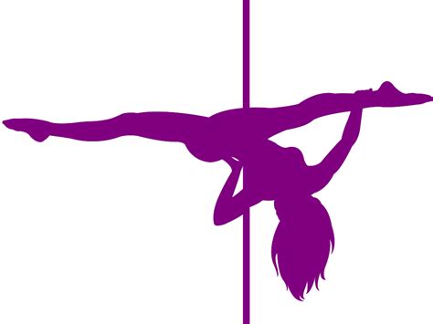 Pole Dancer Silhouette Free Vector Silhouettes