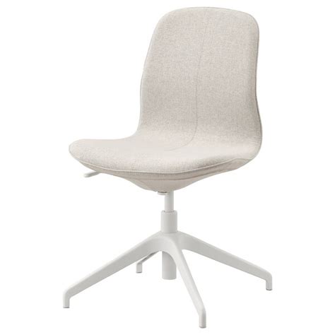 Mullfjället conference chair with casters. LÅNGFJÄLL Conference chair - Gunnared beige, white - IKEA