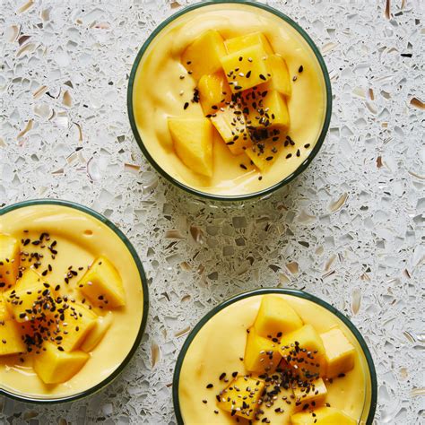 Mango Yogurt Pudding With Lucuma And Chia Seeds Recipe Bon Appétit