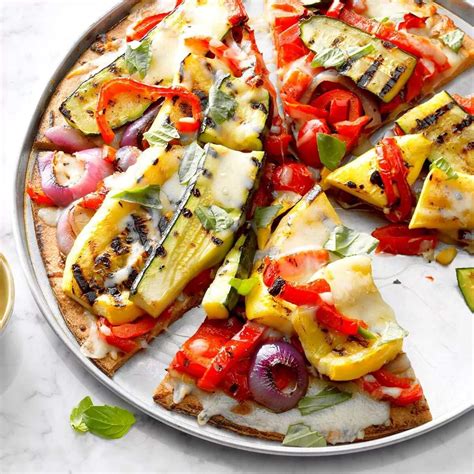 How To Make Grilled Garden Veggie Pizza Recipe