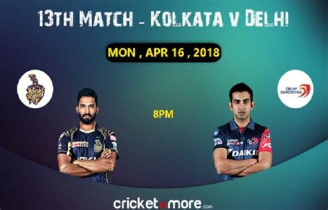 Ipl 2018 Match 13 Kolkatas Playing Xi Against Delhi