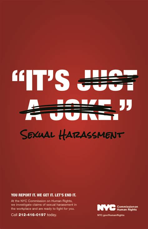 sexual harassment at work nyc human rights