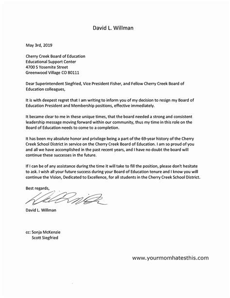 Professional Resignation Letter Template Inspirational Download